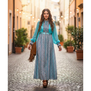 Cottagecore Dream Dress 🐚🌿 | Vintage 70s Prairie Revival | Union Made